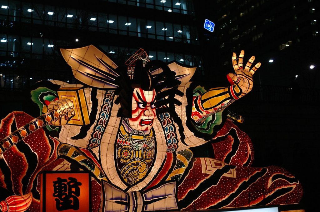 青森県のねぶた祭りの画像